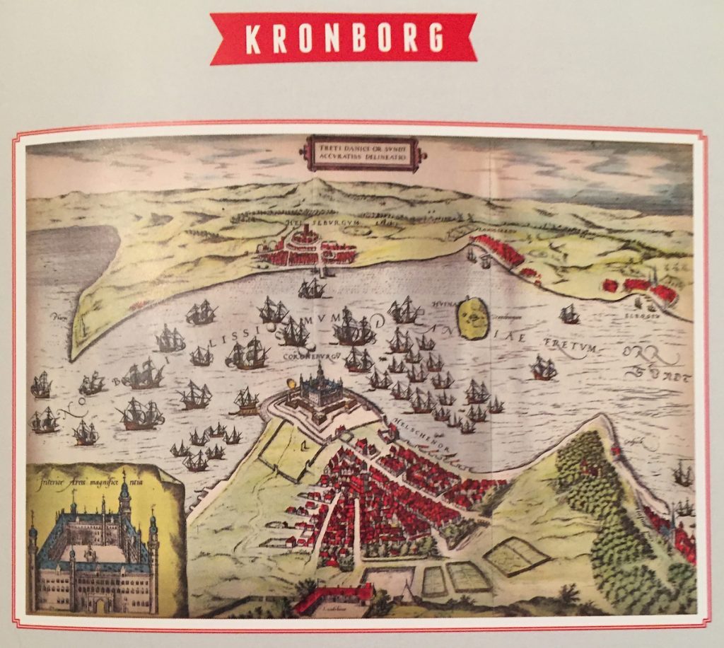 Early modern map of Kronborg